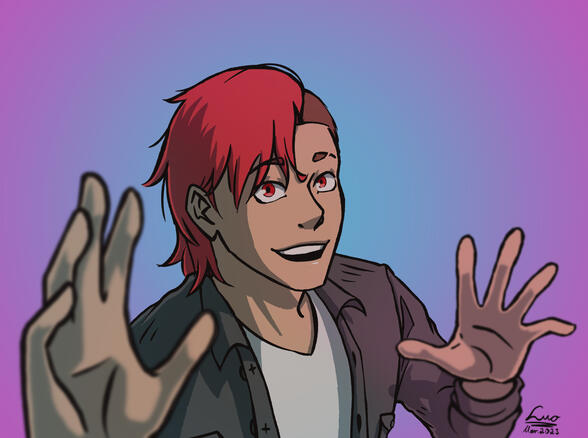 Fully shaded headshot with cell shading (20€)