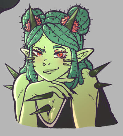 Flat shaded halfbody with highlights (20€)