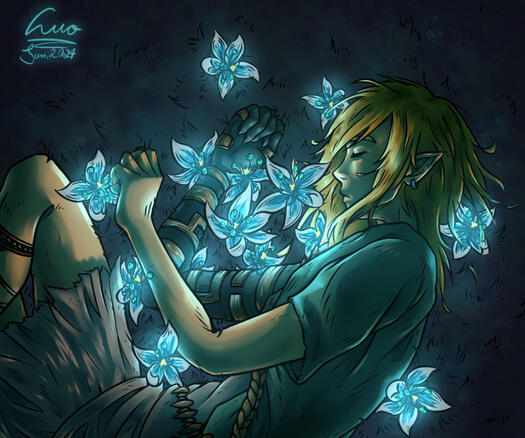 Fully shaded halfbody with cell shading (30€)
